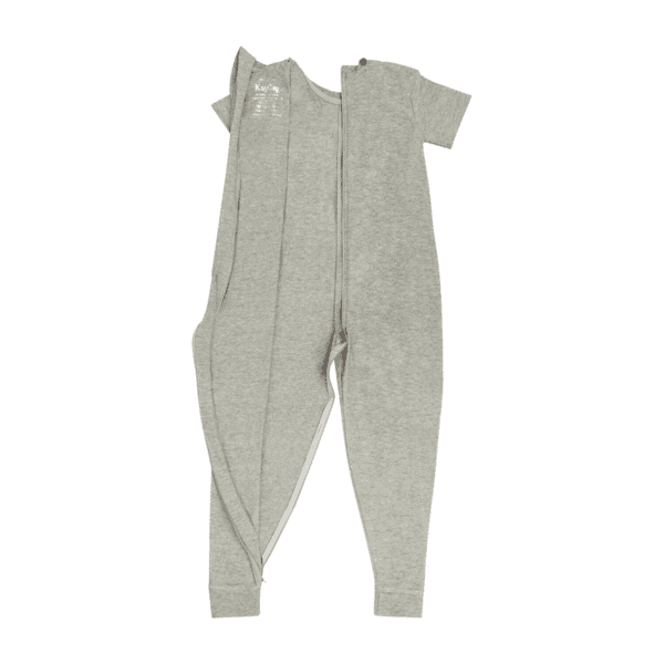 KayCey Super Soft Secret Zip Back Full Length Jumpsuit GREY  from