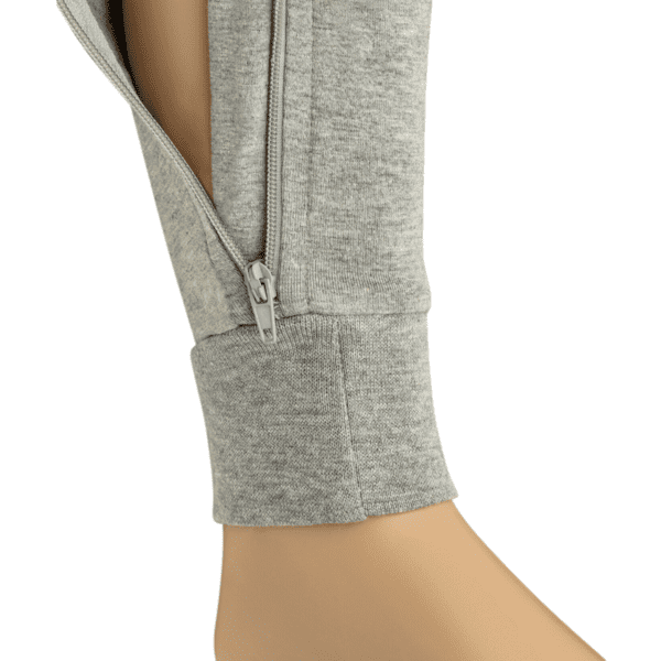 KayCey Super Soft Secret Zip Back Full Length Jumpsuit GREY  from