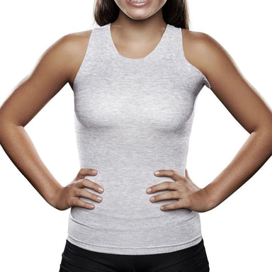 Lightweight Unisex V-Neck- Seamless Brace torso interface vest- Reversible Flap- White or Grey- from