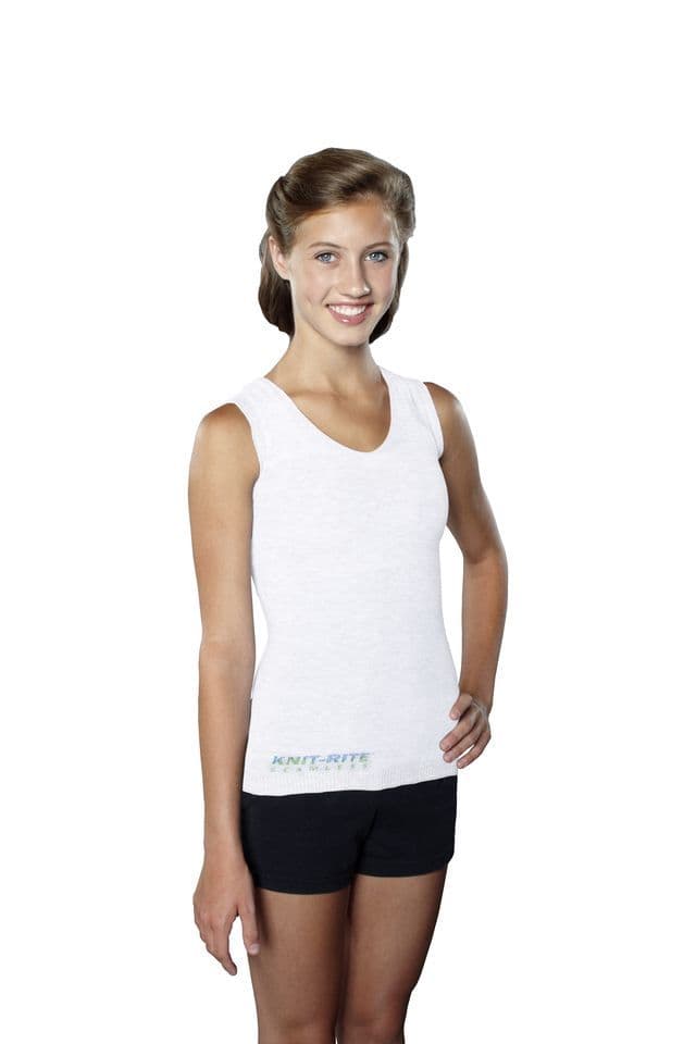 Seamless Unisex Vest for Brace Torso Interface - White VNeck- Protective Body Sock- from