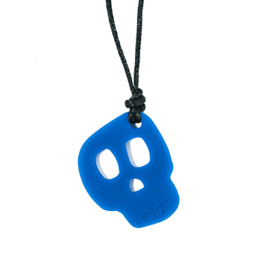 Skull Pendant - 'Brain Freeze' (Blue) - Chewigem