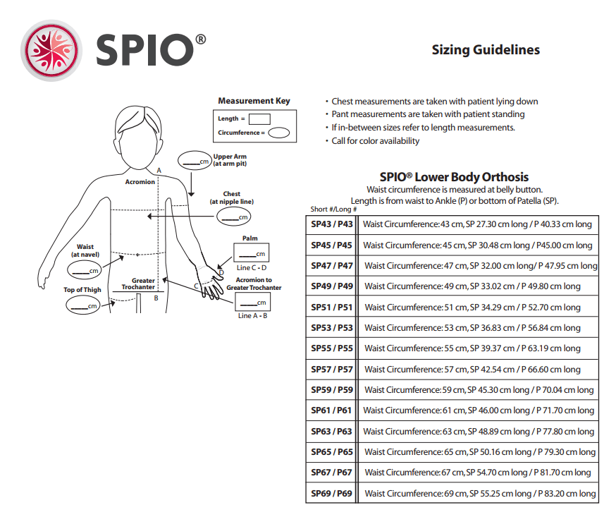 SPIO Compression Leggings - Deep Pressure - Long full-leg length