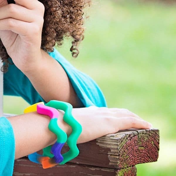 Wave Bangle - 'Pride' Rainbow - Chewigem