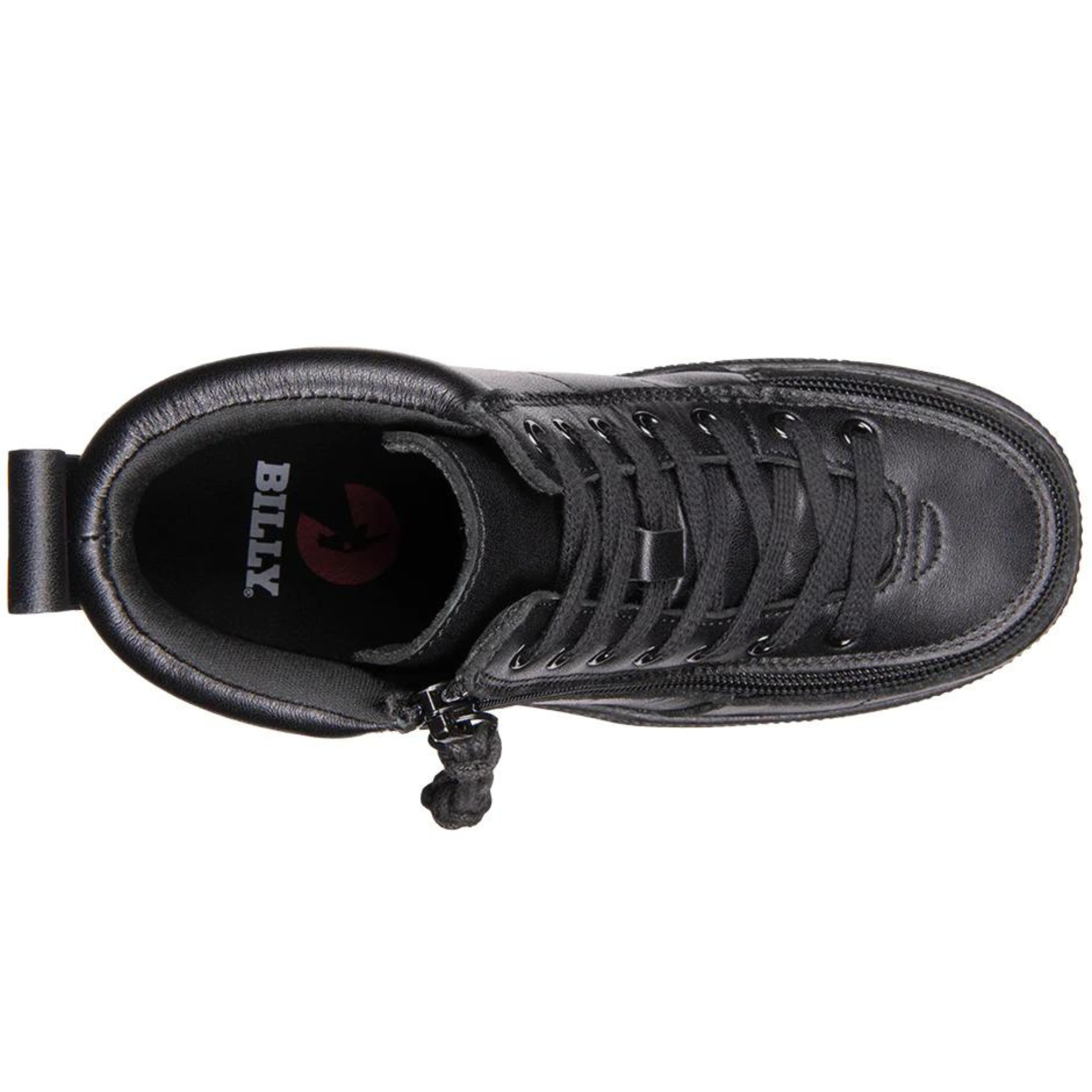 Billy Footwear (Toddlers) DR II Fit - High Top DR Black Leather Shoes