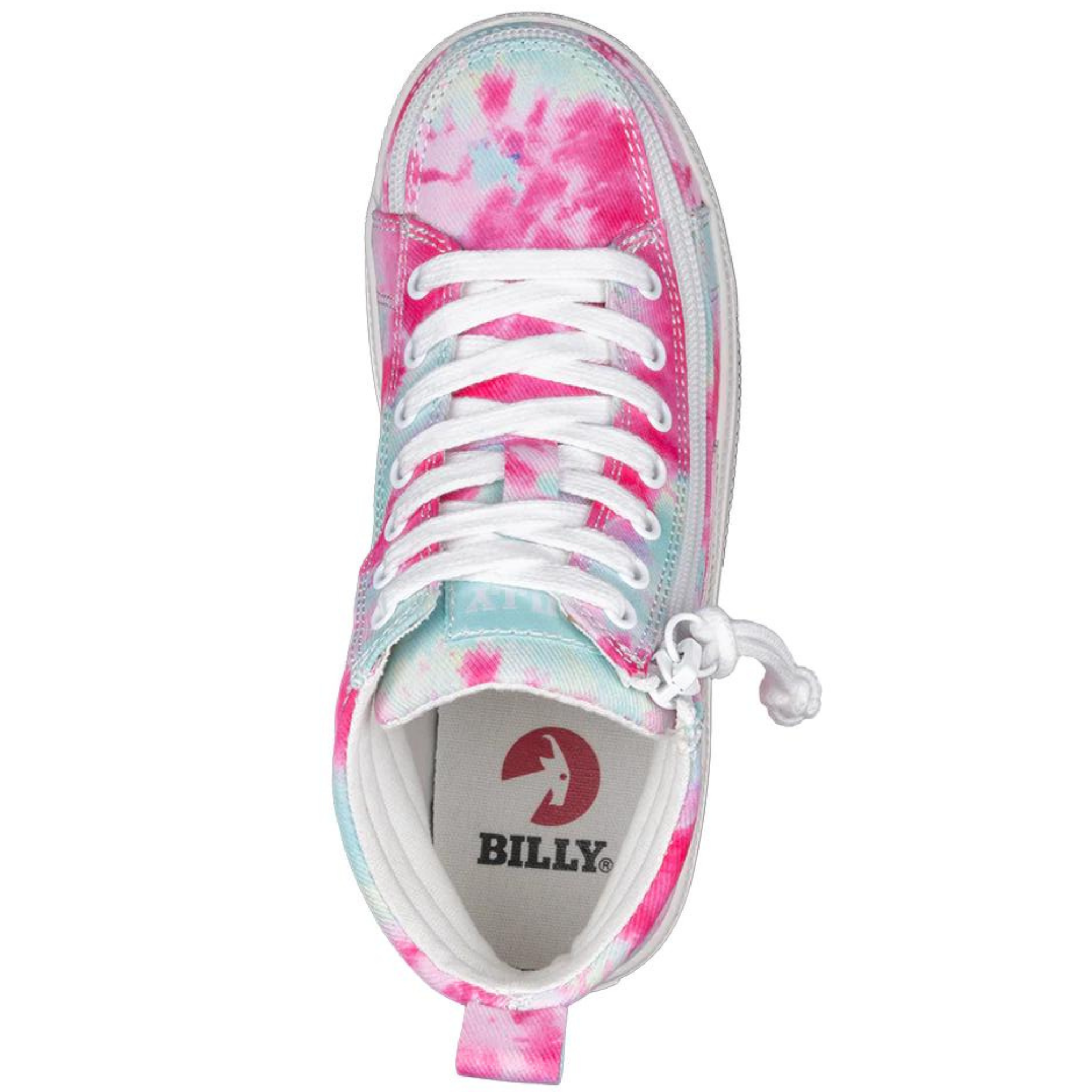 Billy Footwear (Kids) - Pink Watercolour Core Skate Canvas Shoes