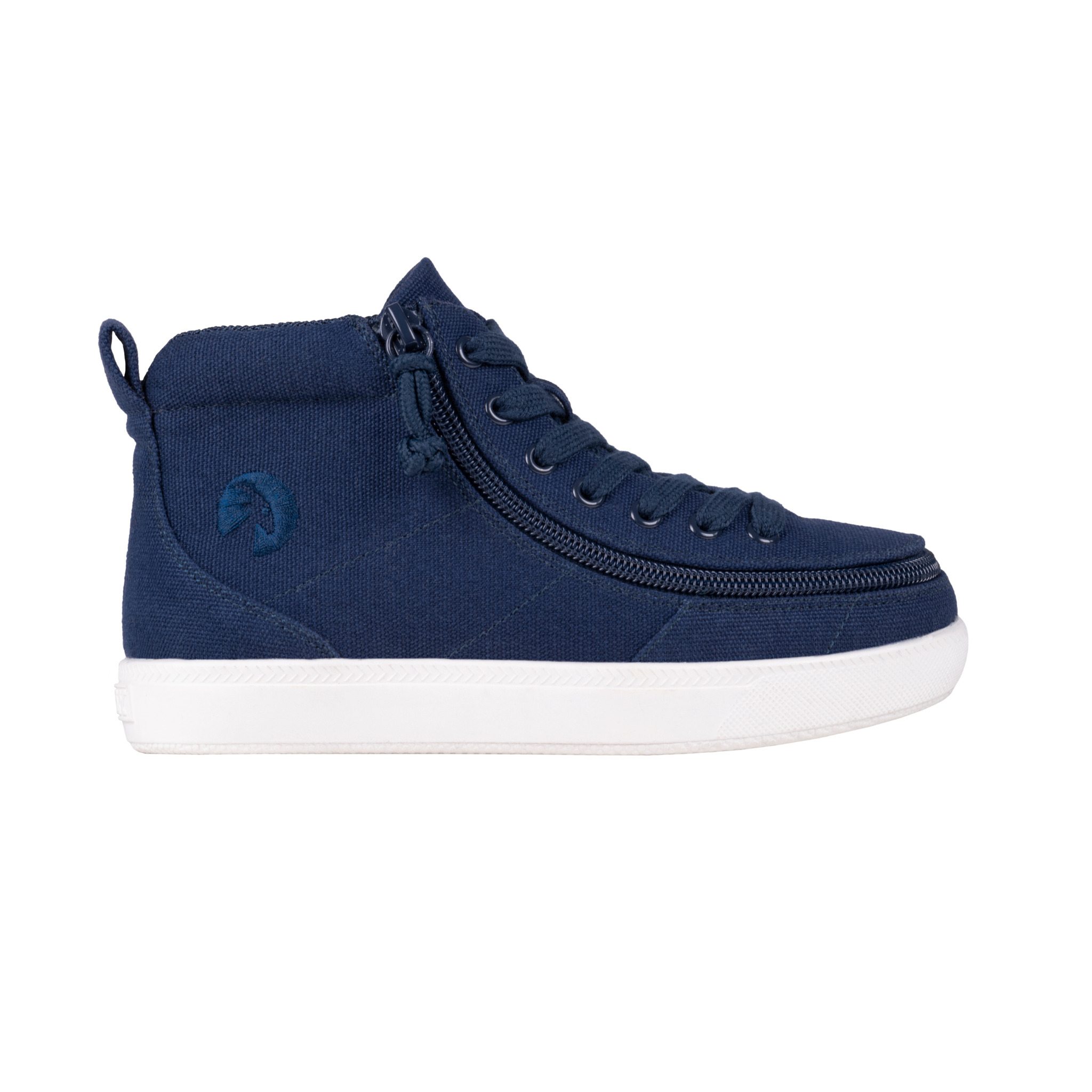 Billy Footwear (Kids) DR II Fit - High Top DR II Navy Canvas Shoes