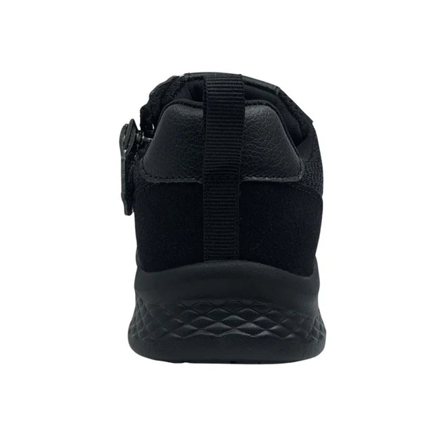 Friendly Shoes Excursion (Kids) -  Wider Fit All Black