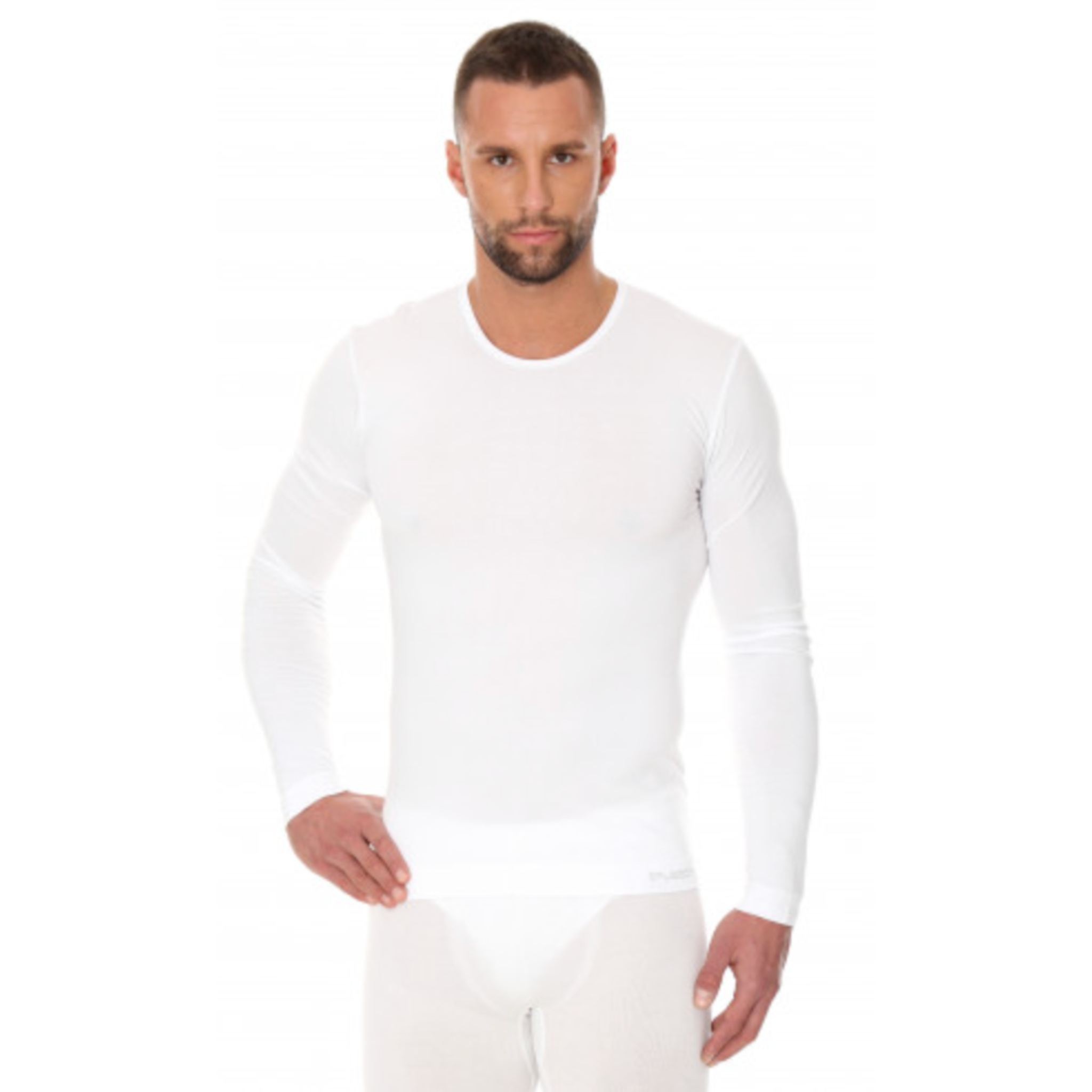 Brubeck - Seam Free Comfort Cotton Long Sleeve Tee - Mens