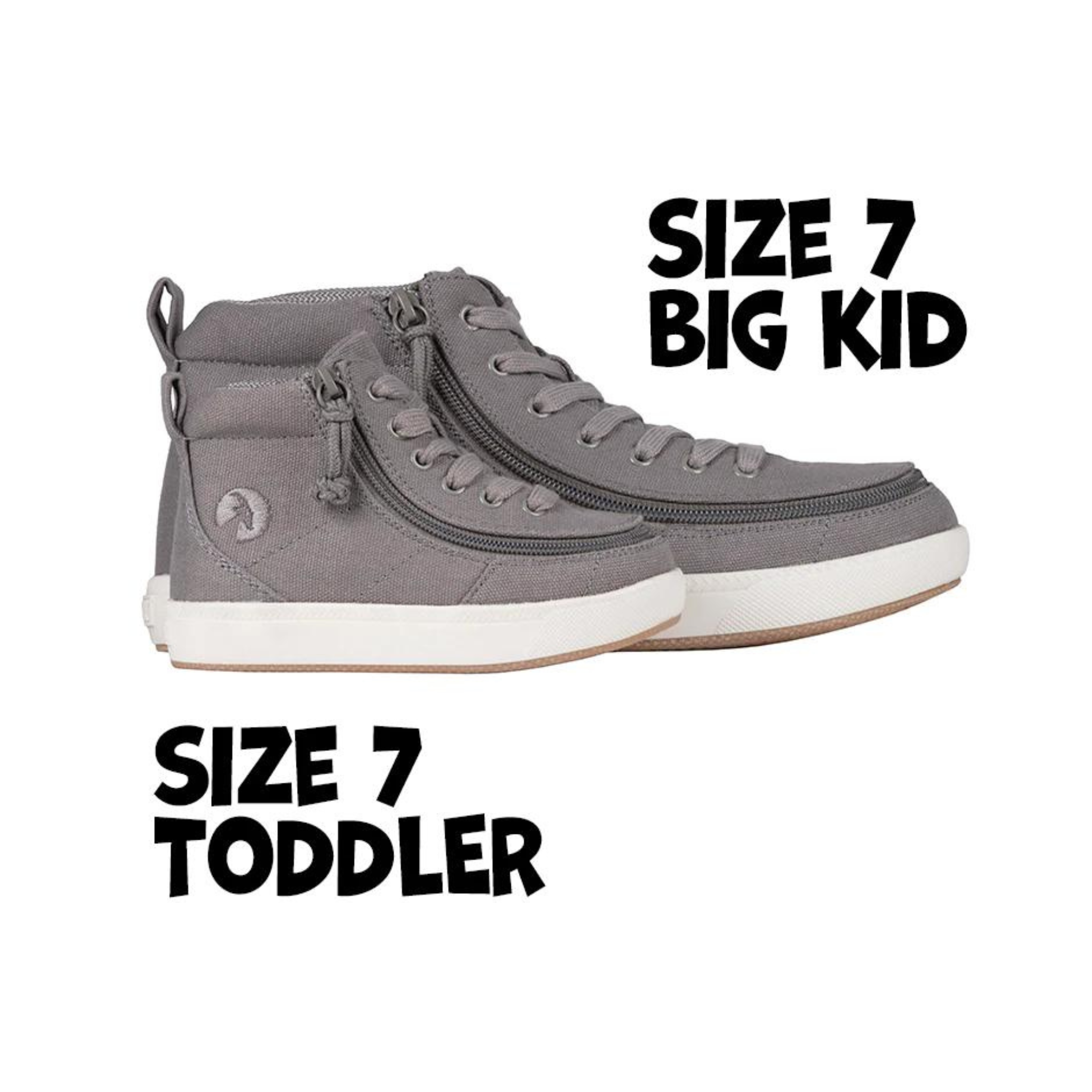 Billy Footwear (Kids) DR II Fit - High Top DR II Dark Grey Canvas Shoes