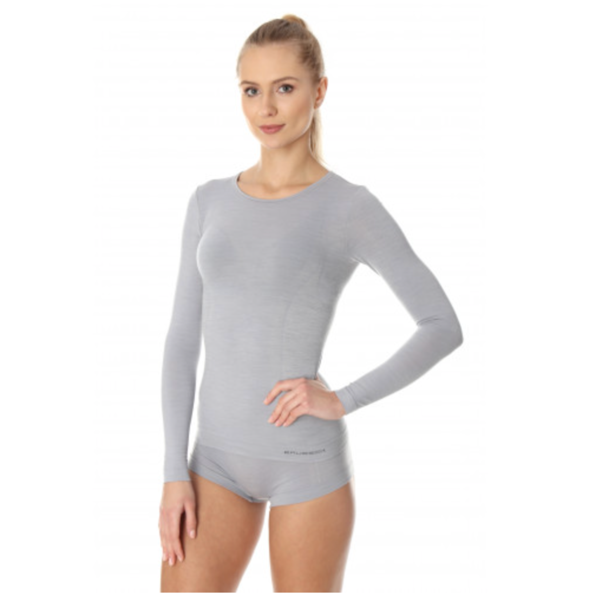 Brubeck - Comfort Merino Wool Blend Long Sleeve Tee - Ladies