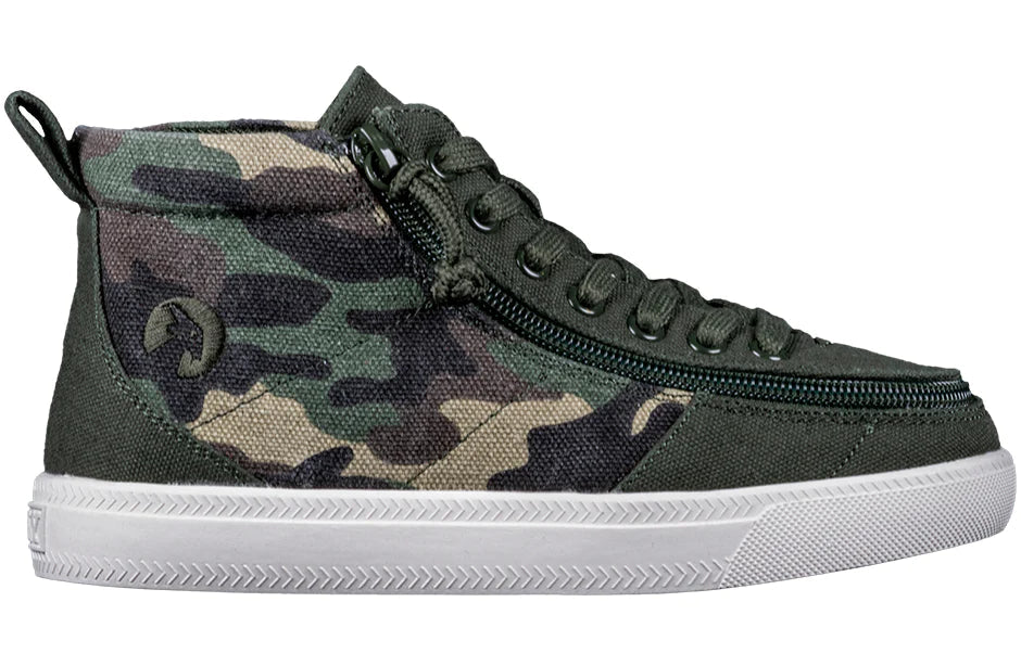 Billy Footwear D|R FIT (Toddler) - High Top Canvas - Olive Camo