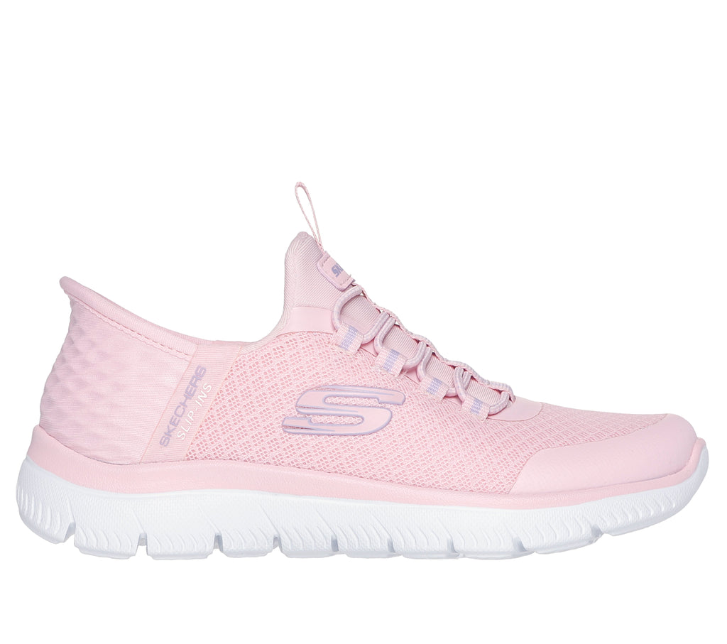 Memory Foam Skechers Pink Slip Ons Skechers Airy Foam Women Air