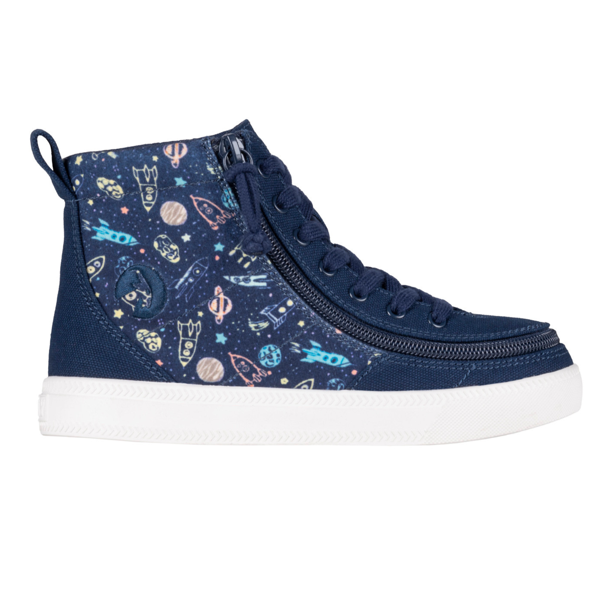 Billy Footwear (Kids) - High Top Space Canvas Shoes