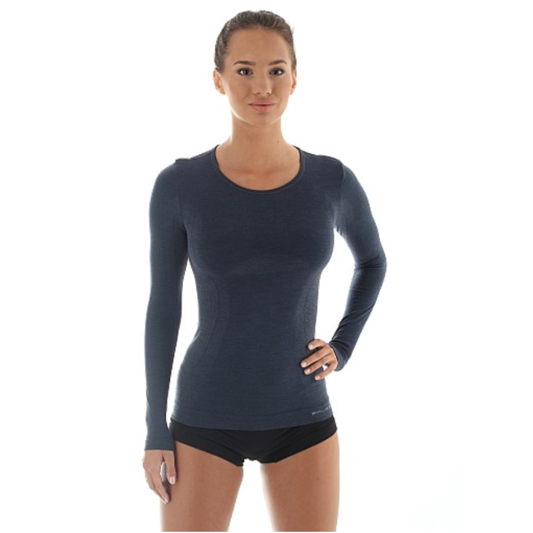 Brubeck - Comfort Merino Wool Blend Long Sleeve Tee - Ladies