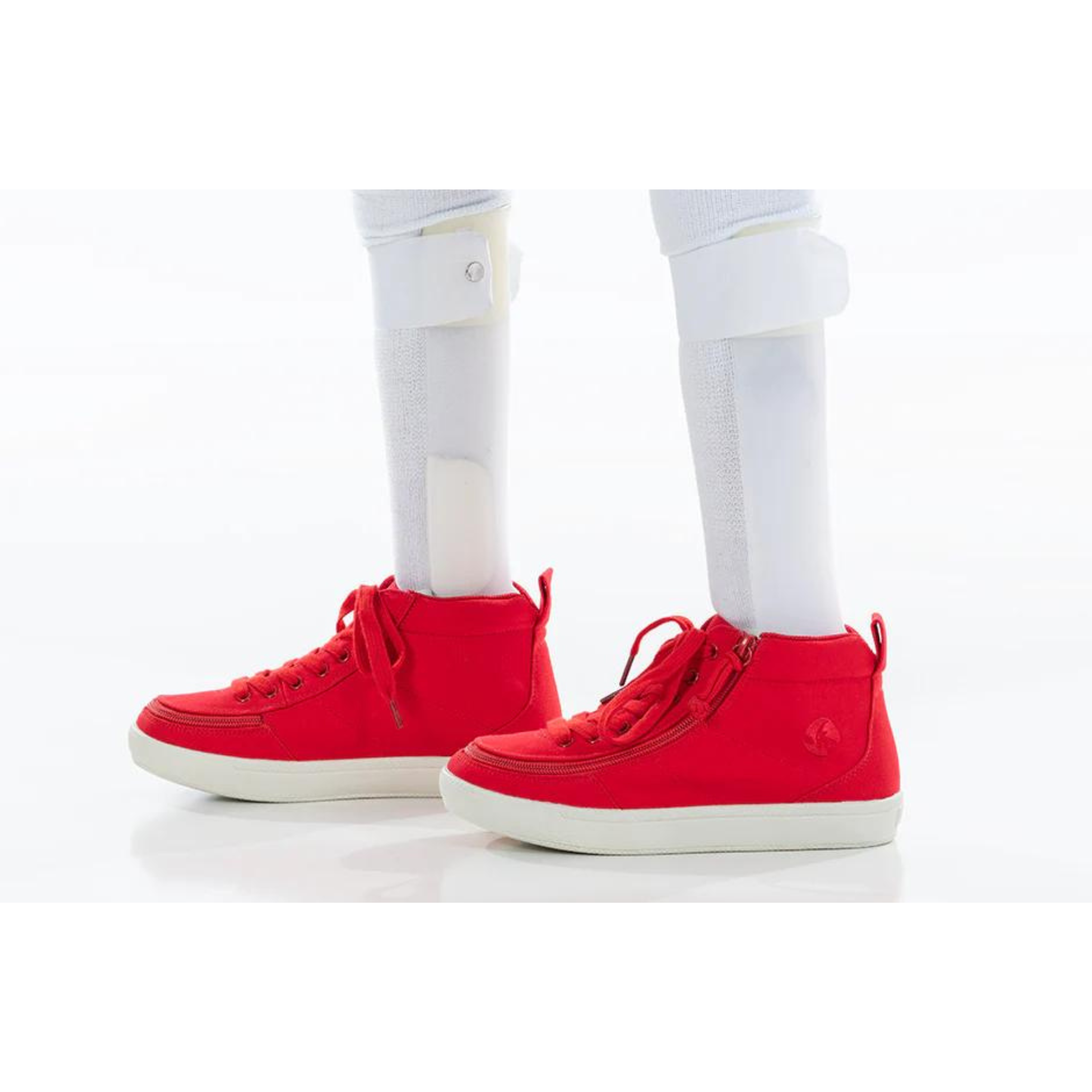 Billy Footwear (Kids) DR II Fit - High Top DR II Red Canvas Shoes