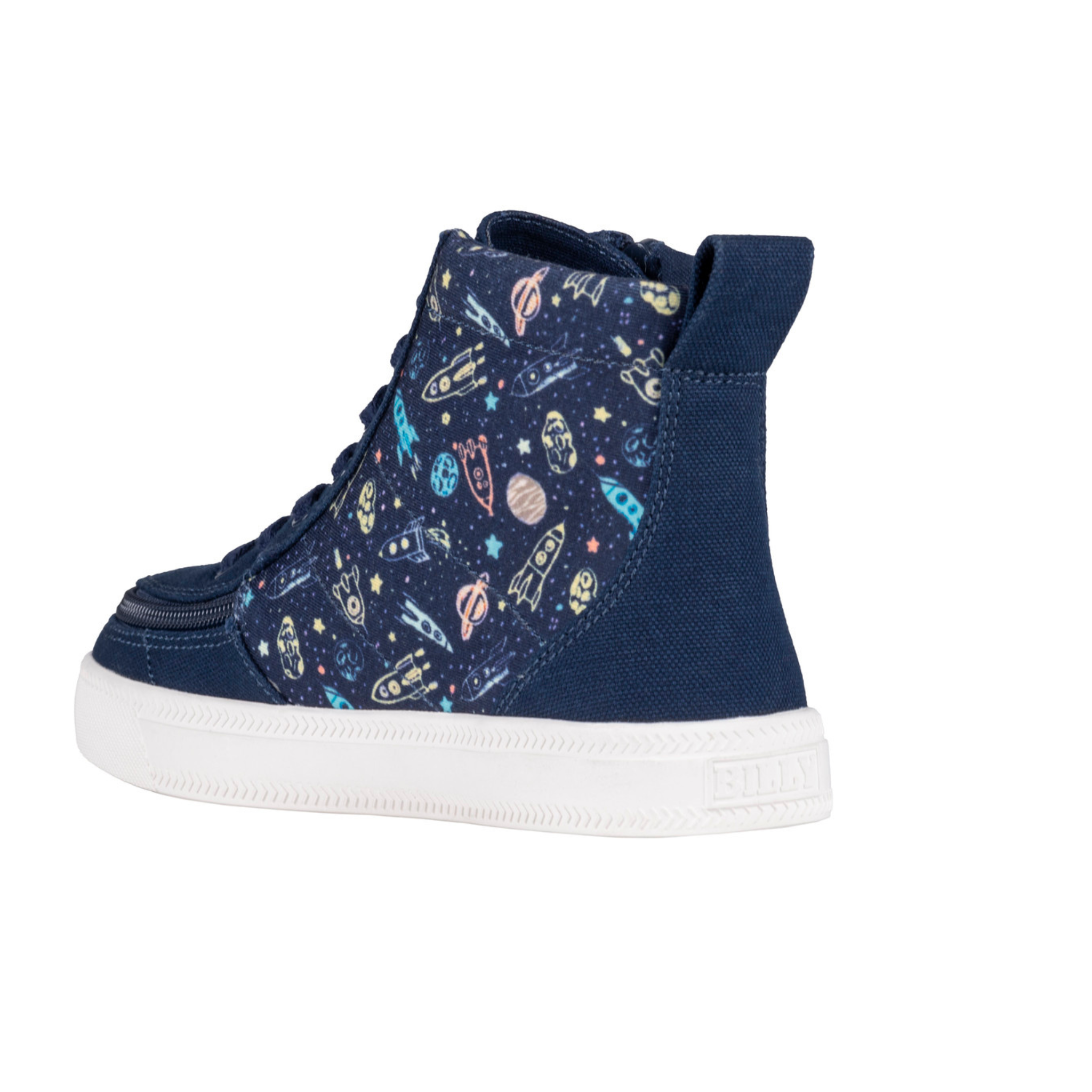 Billy Footwear (Kids) - High Top Space Canvas Shoes