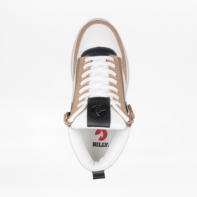 Billy Footwear (Womens)  - White/Tan/Black Comfort DZ High