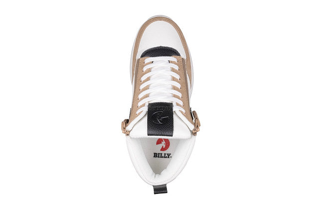 Billy Footwear (Womens)  - White/Tan/Black Comfort DZ High