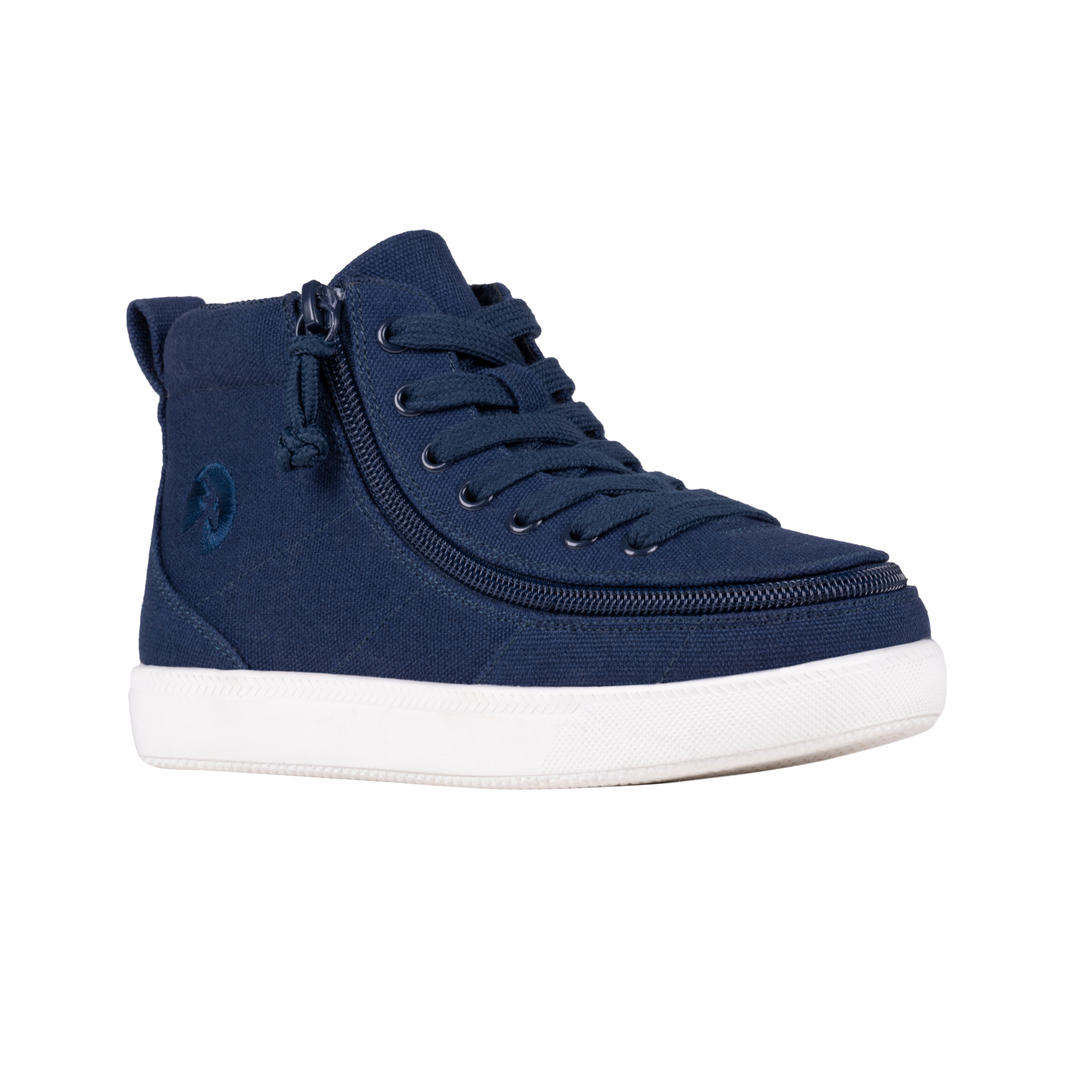 Billy Footwear (Toddlers) DR II Fit - High Top DR Navy Canvas Shoes
