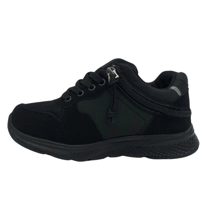 Friendly Shoes Excursion (Kids) -  Wider Fit All Black