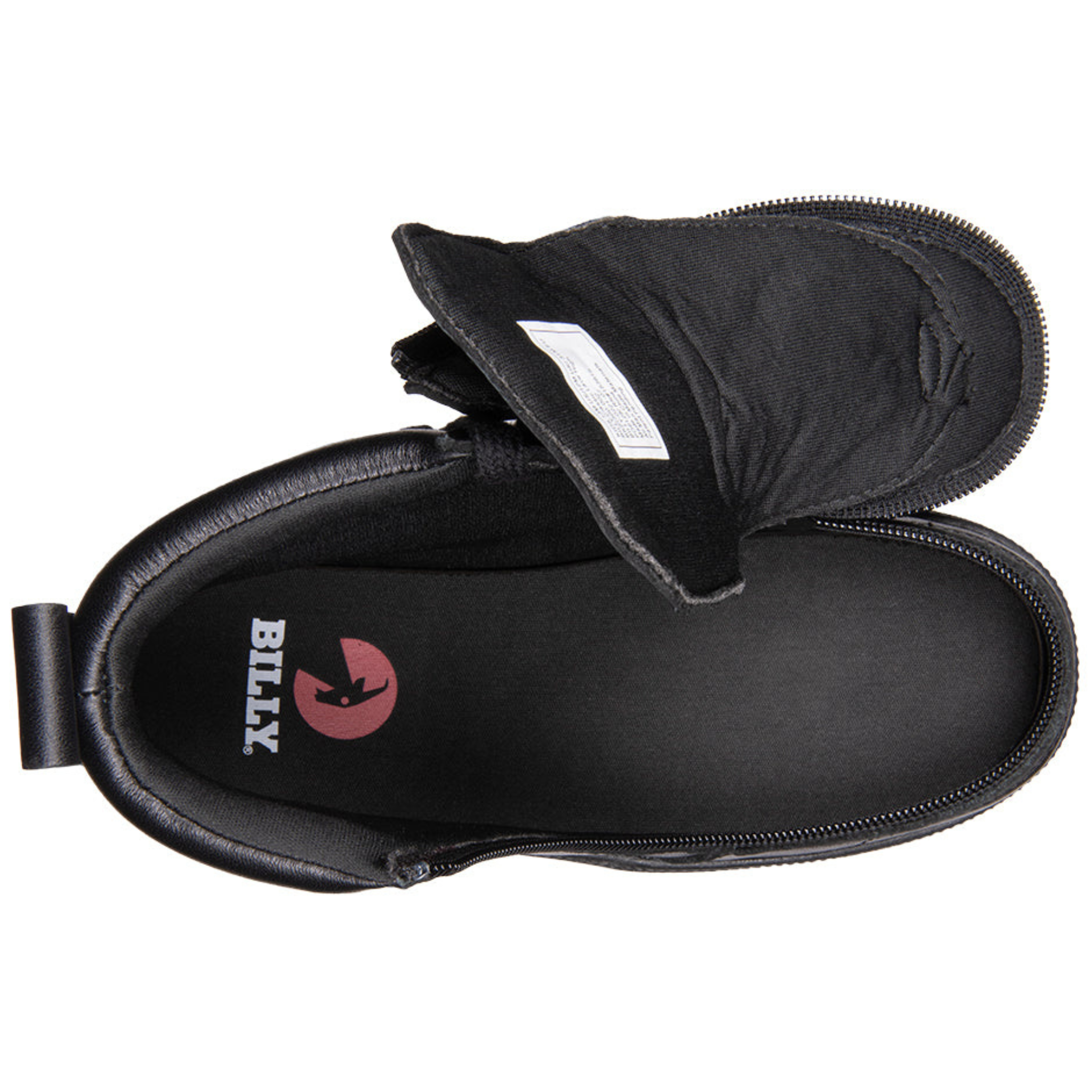 Billy Footwear (Toddlers) DR II Fit - High Top DR Black Leather Shoes