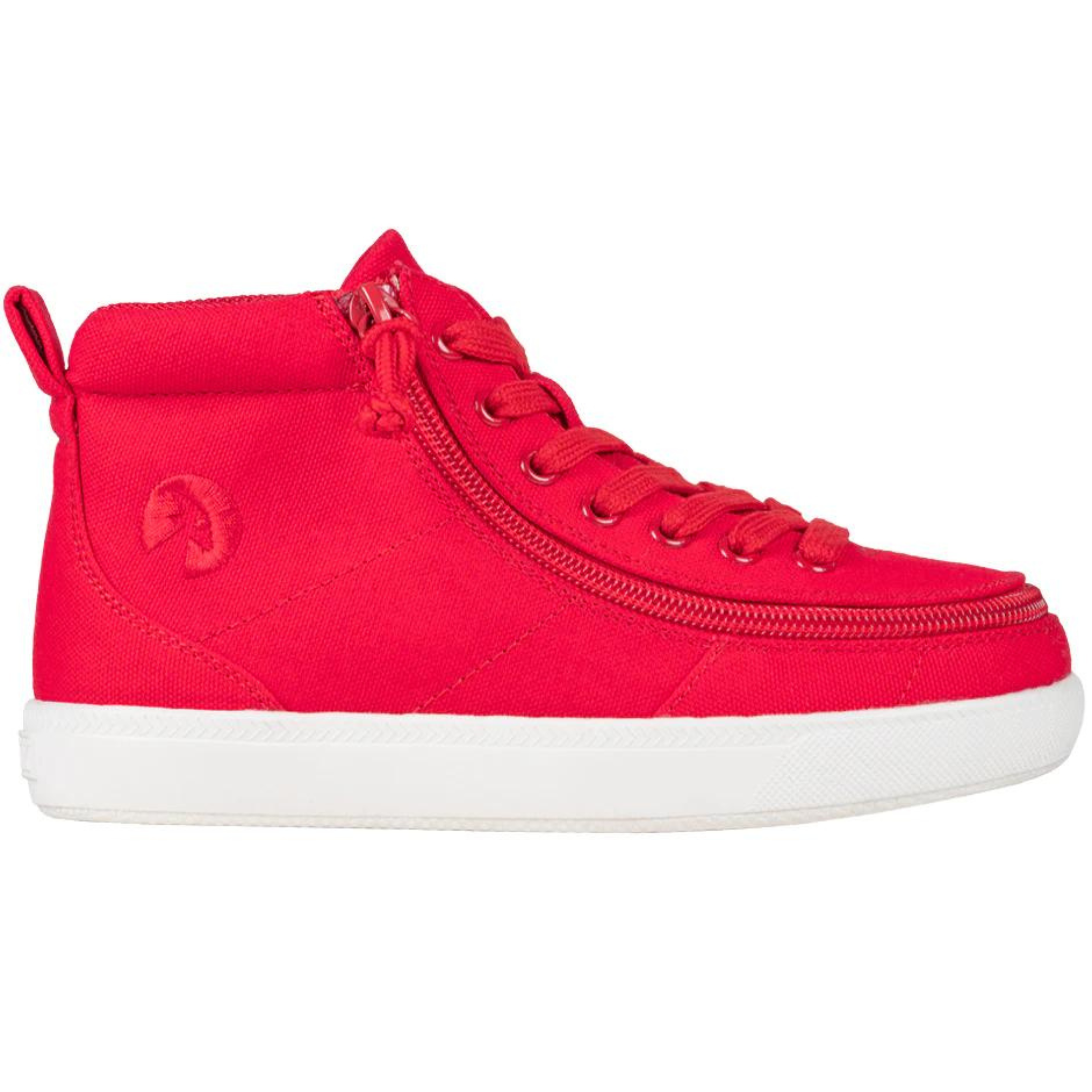 Billy Footwear (Kids) DR II Fit - High Top DR II Red Canvas Shoes