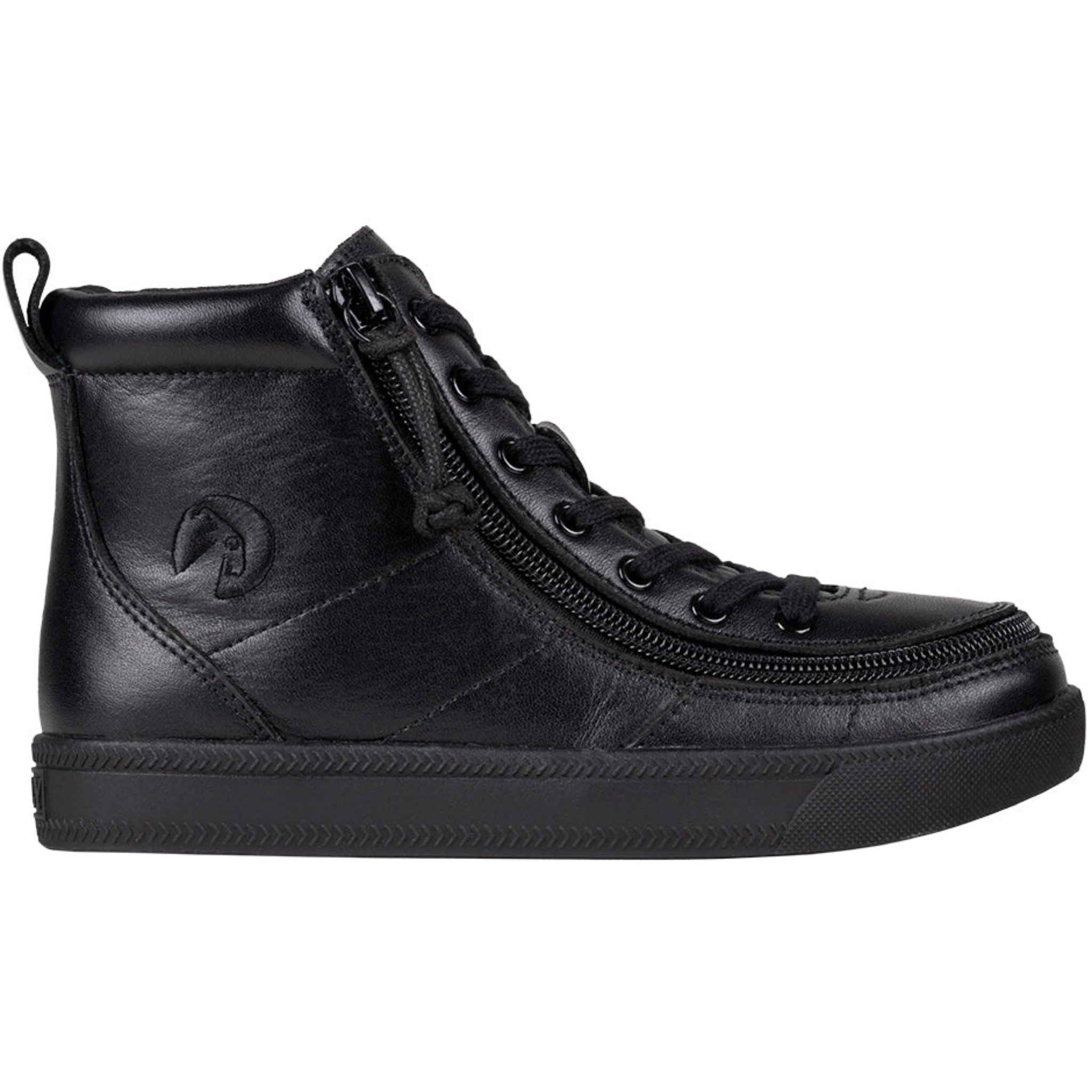 Billy Footwear (Toddlers) DR II Fit - High Top DR Black Leather Shoes