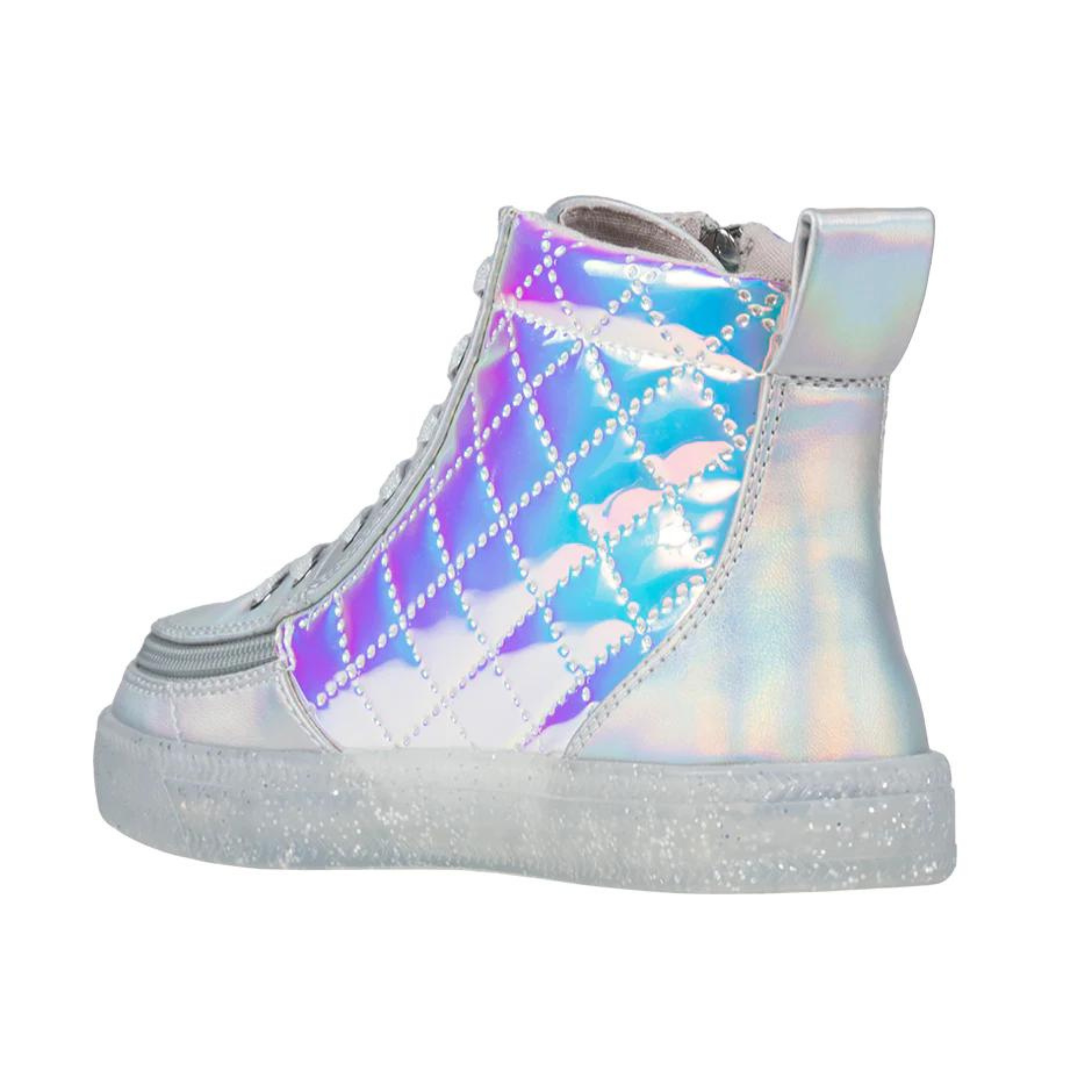 Billy Footwear (Toddlers)  - High Top Frozen Faux Leather Shoes