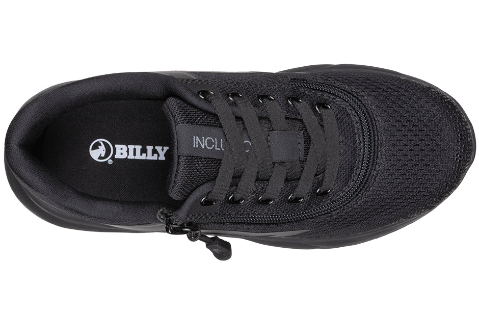 Billy Footwear (Kids) - Sport Inclusion Two Trainers Black to the Floor Short Wrap Faux Leather