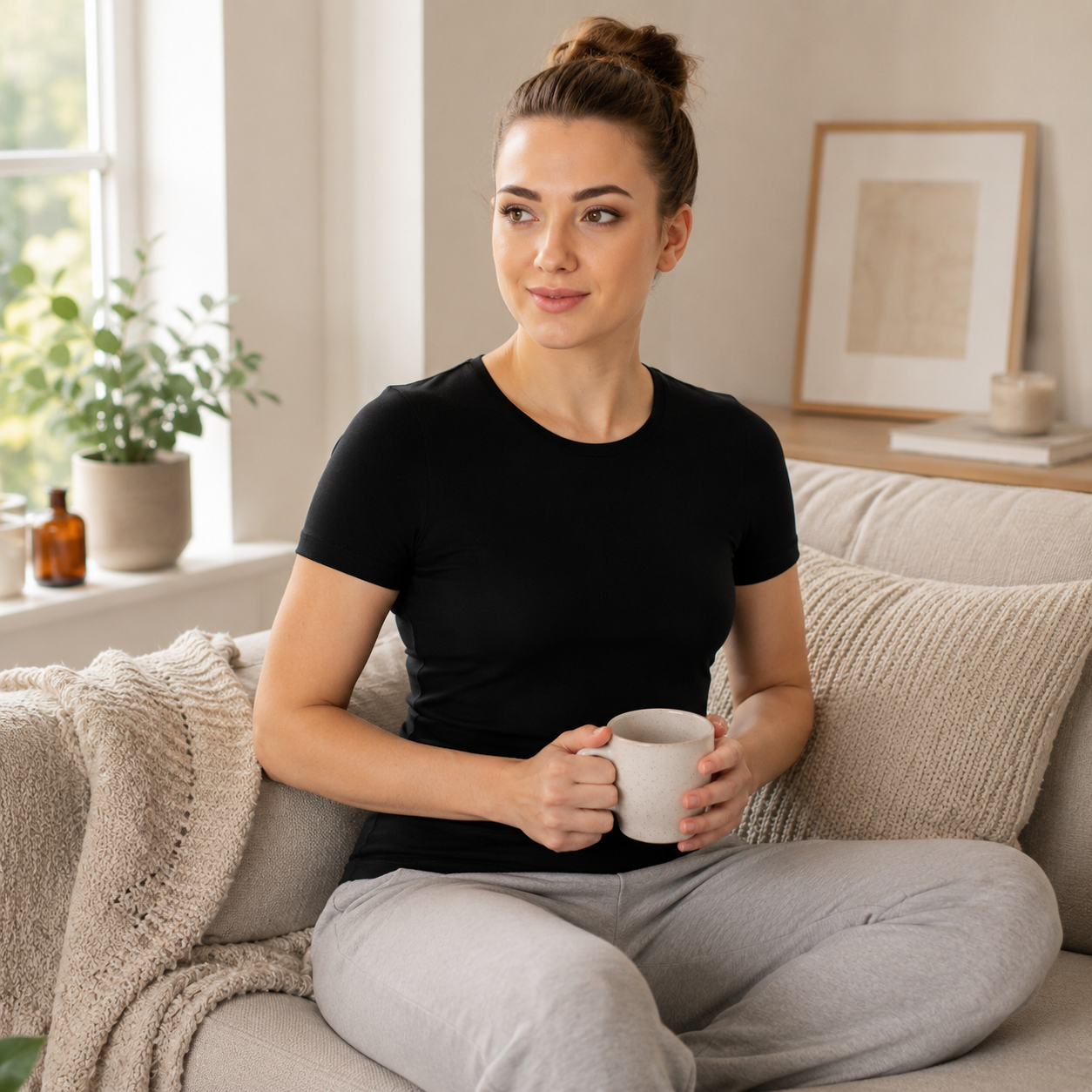 Brubeck - Womens Comfort Cotton Seamfree T-Shirt