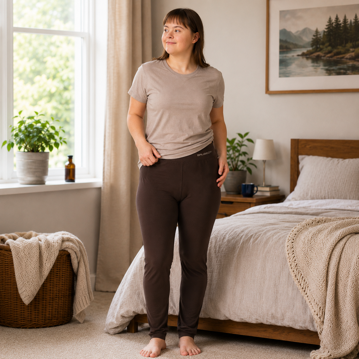 Brubeck - Womens Microfibre Comfort Night Leisure/Pyjama Bottoms - CLEARANCE