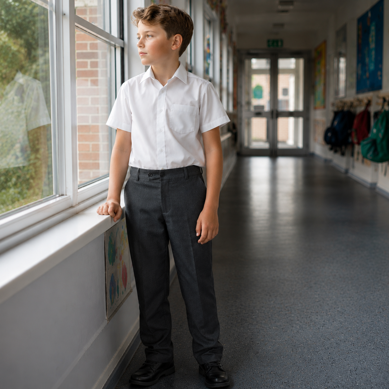 Comfy Clothes - Short Sleeve School Shirt
