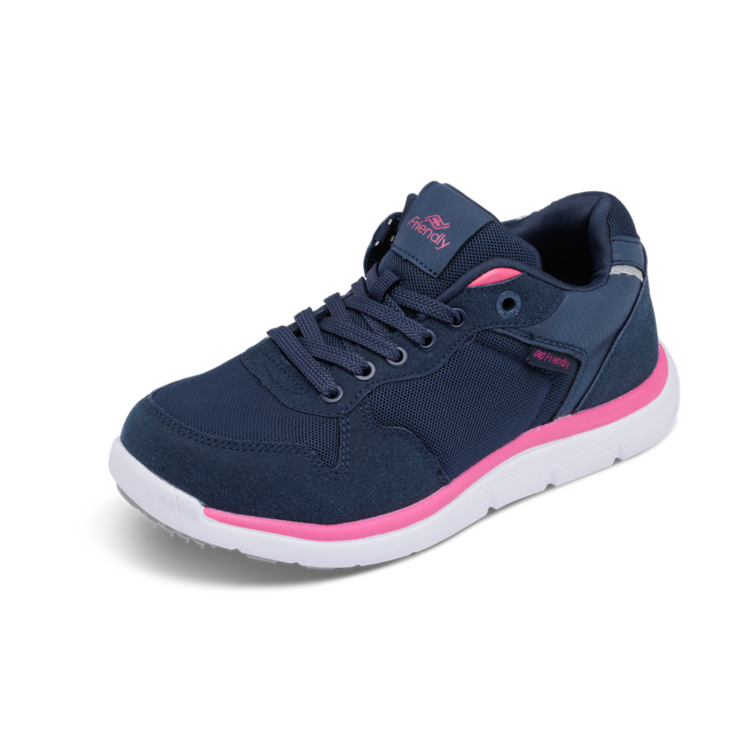 Friendly Shoes Excursion (Women's) - Mid Top Navy / Pink