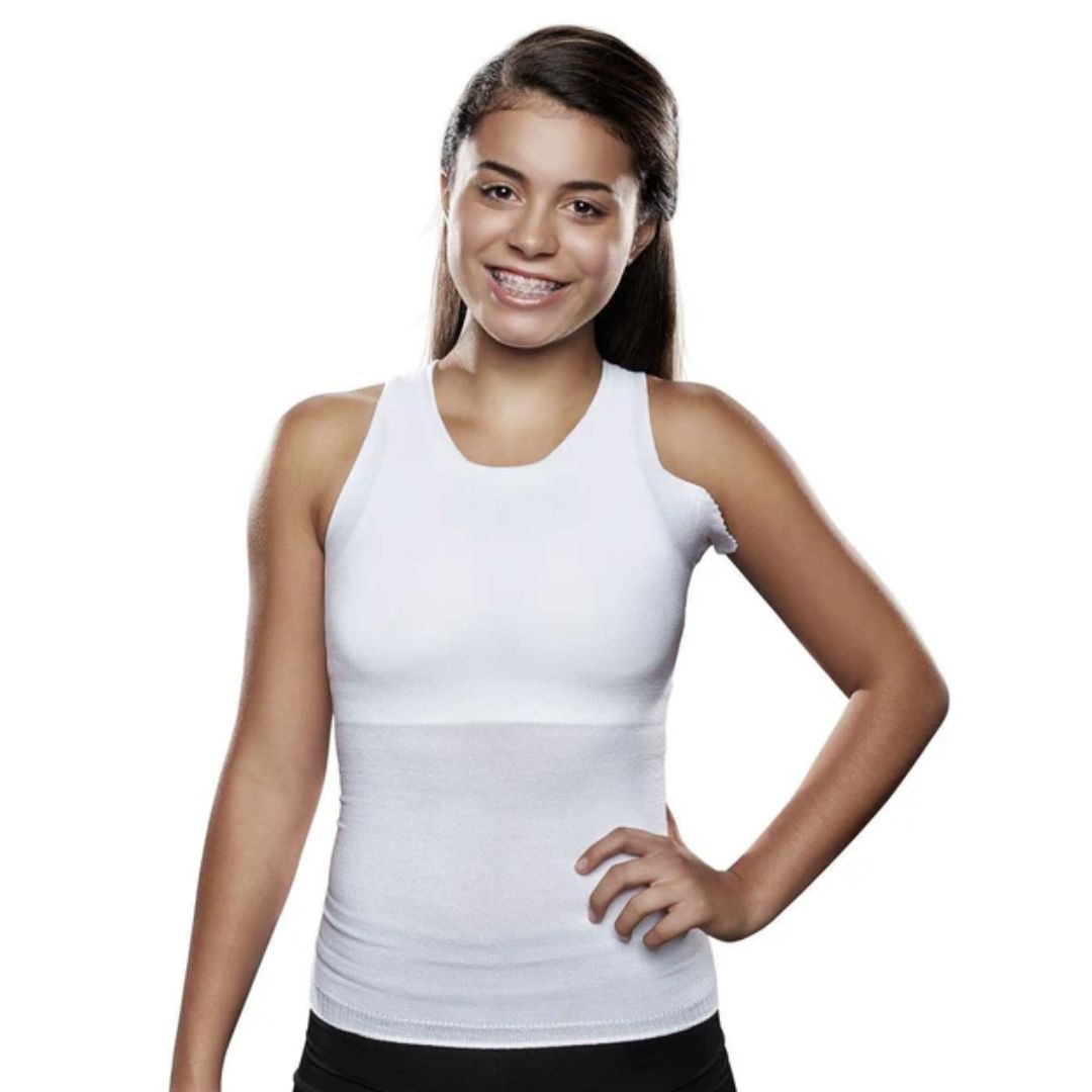 Knit-Rite - Lightweight Unisex Seamless Vest - Torso Brace Interface - V-Neck with Left Axilla Flap