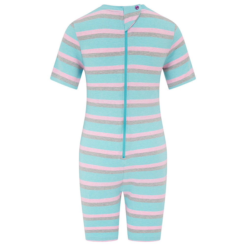 KayCey®Z Super Soft Secret Zip Back Jumpsuit - Short Sleeve / Short Leg - Kids (Lite)