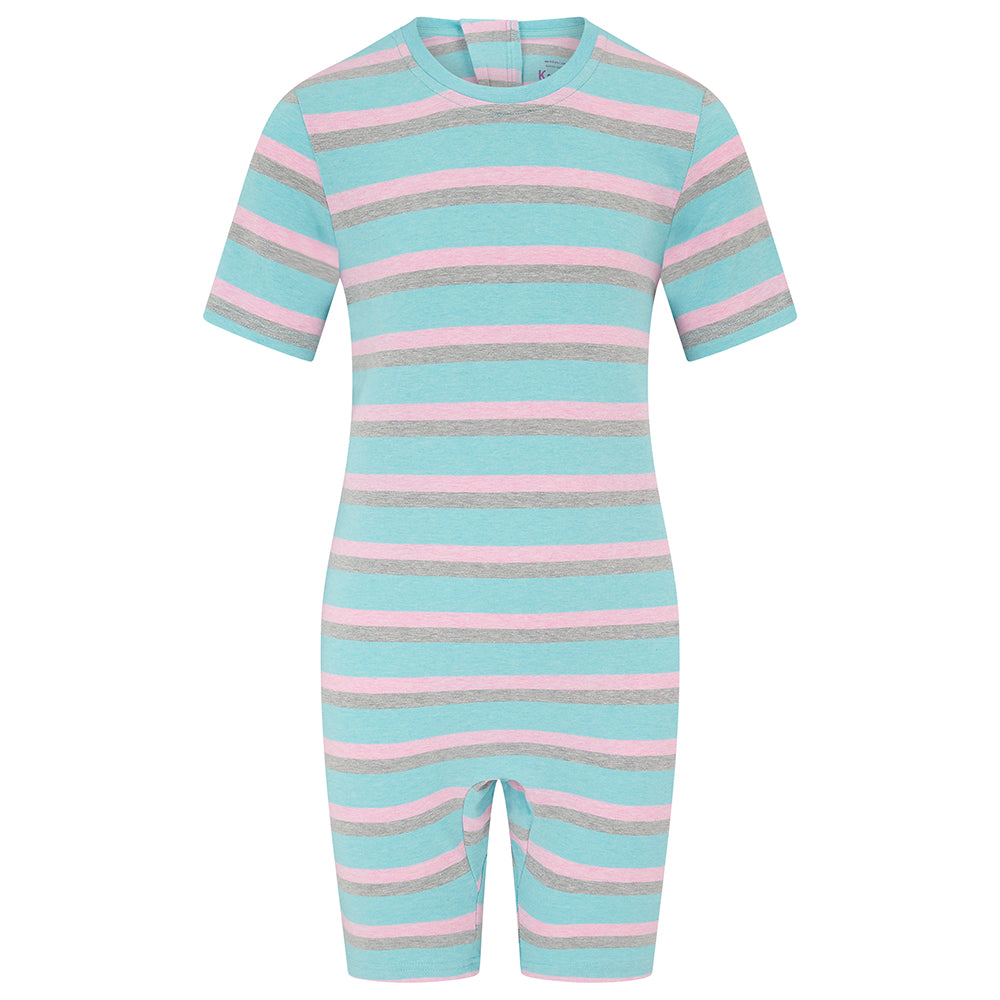 KayCey®Z Super Soft Secret Zip Back Jumpsuit - Short Sleeve / Short Leg - Kids (Lite)