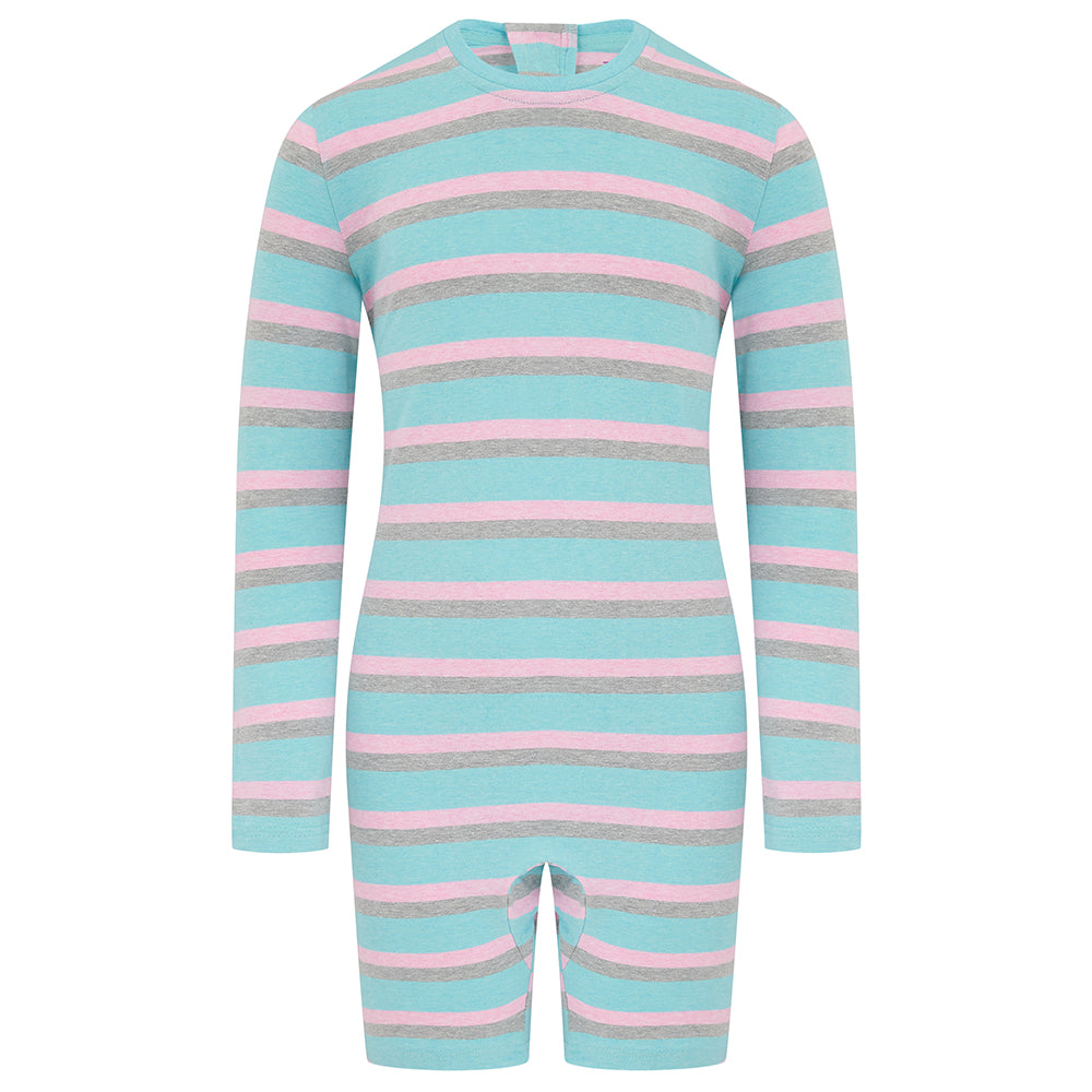 KayCey®Z Super Soft Zip Back Jumpsuit - Long Sleeve / Short Leg - Kids 2025 (Lite)