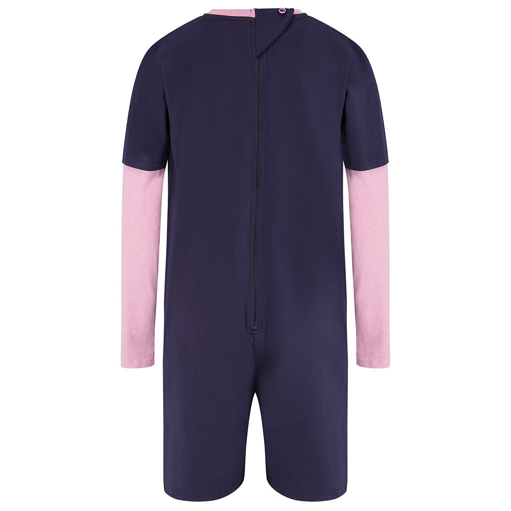 KayCey®Z Secret Zip Back Jumpsuit - Long Sleeve / Short Leg - Kids