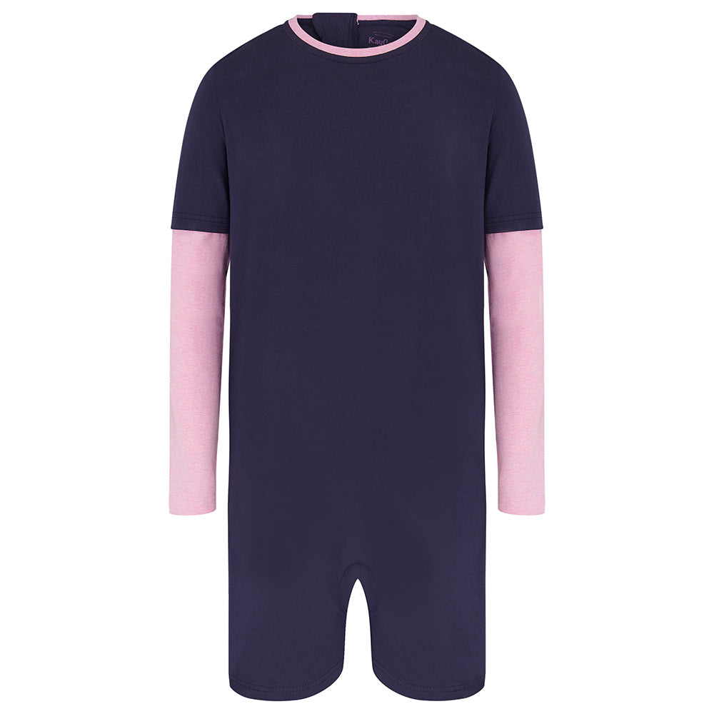 KayCey®Z Secret Zip Back Jumpsuit - Long Sleeve / Short Leg - Kids