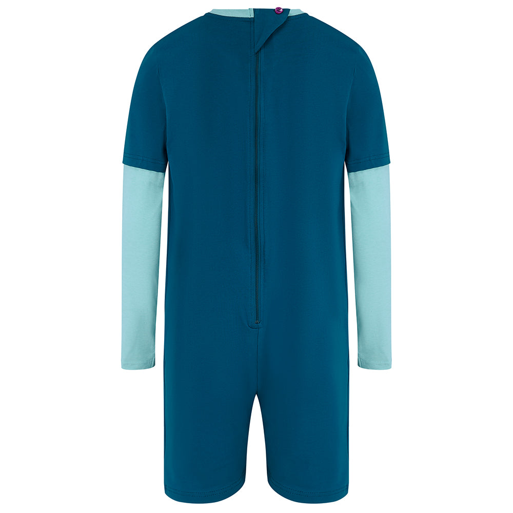 KayCey®Z Secret Zip Back Jumpsuit - Long Sleeve / Short Leg - Adults