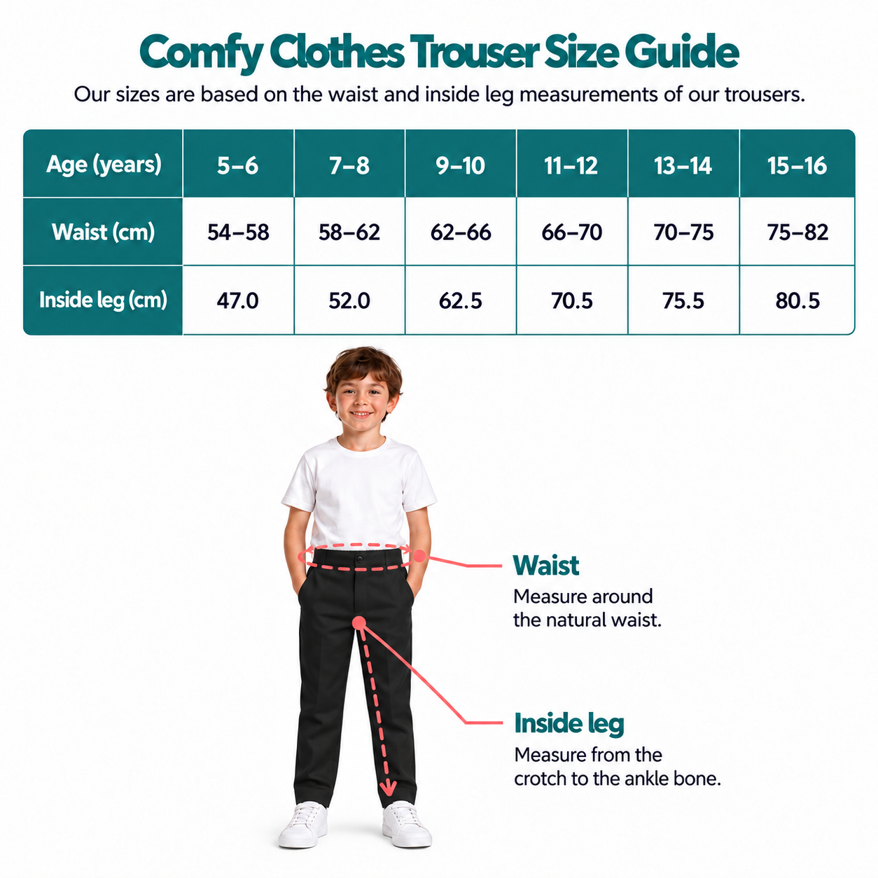 Comfy Clothes - Sensory-Friendly School Trousers