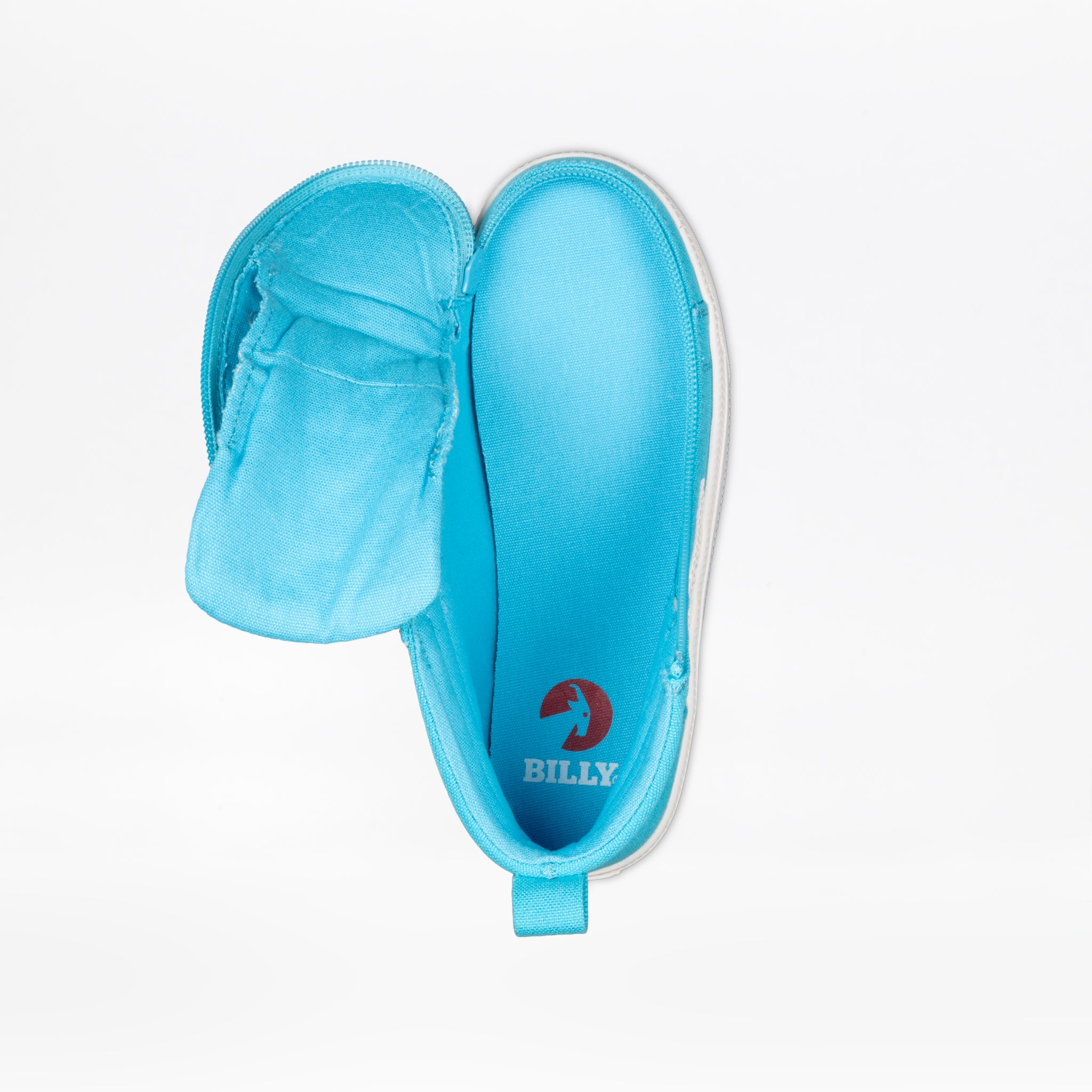 Billy Footwear (Kids)  -  High Top Turquoise / White CS Canvas Shoes