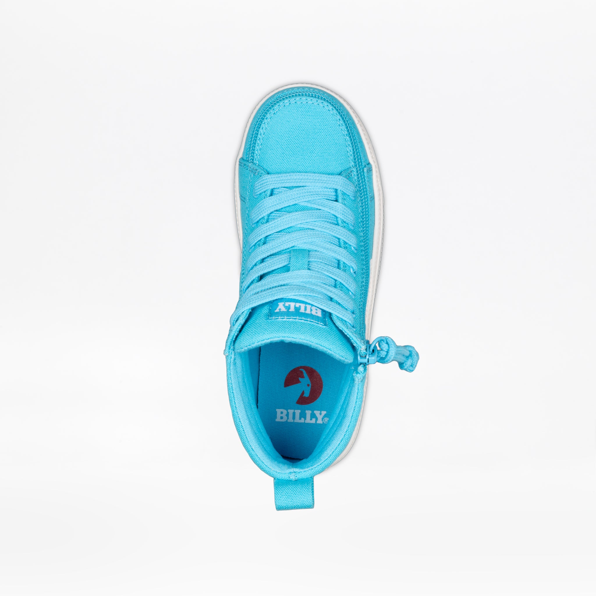 Billy Footwear (Toddlers)  - High Top Turquoise / White CS Canvas Shoes