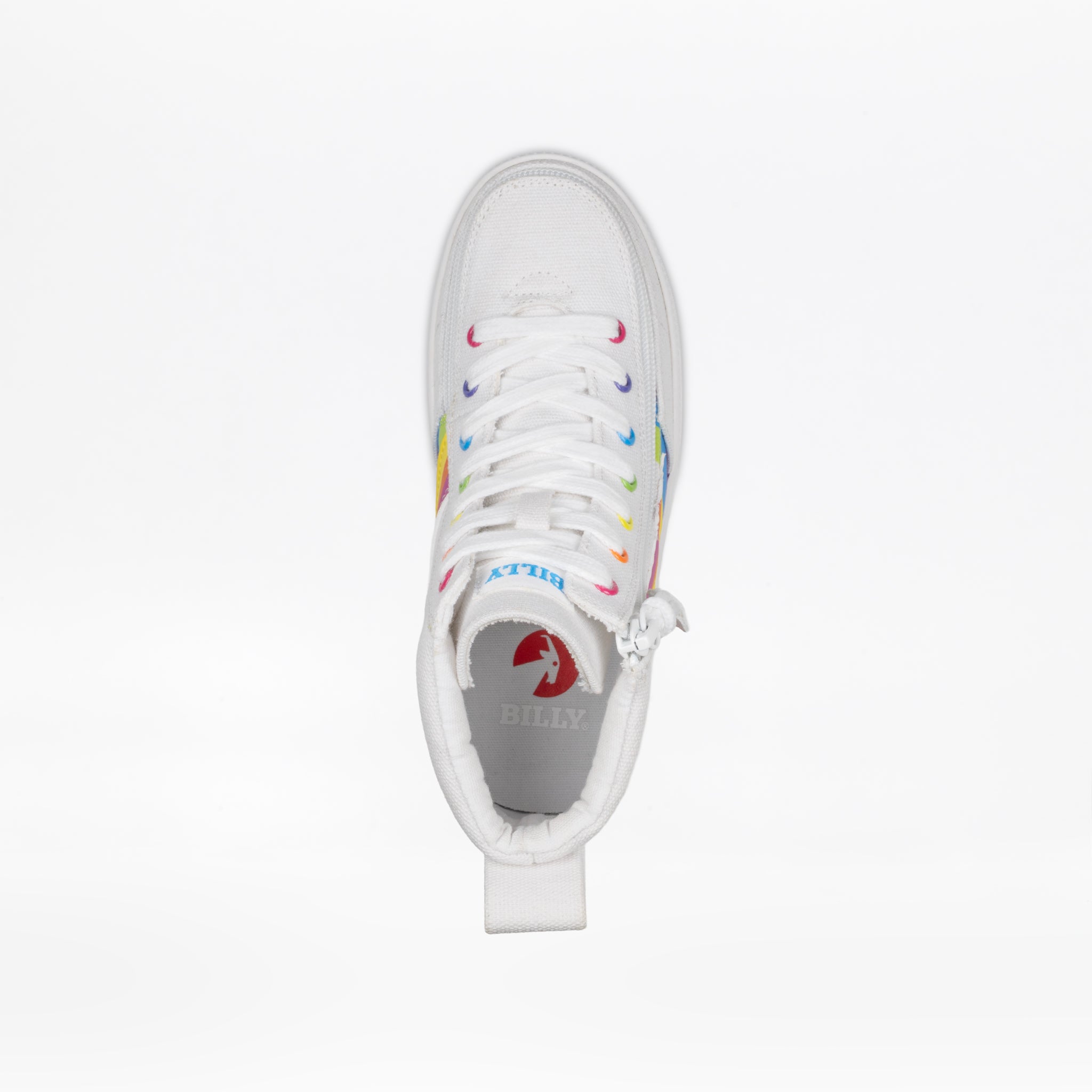 Billy Footwear (Toddlers) - High Top Wavy Rainbow Shoes
