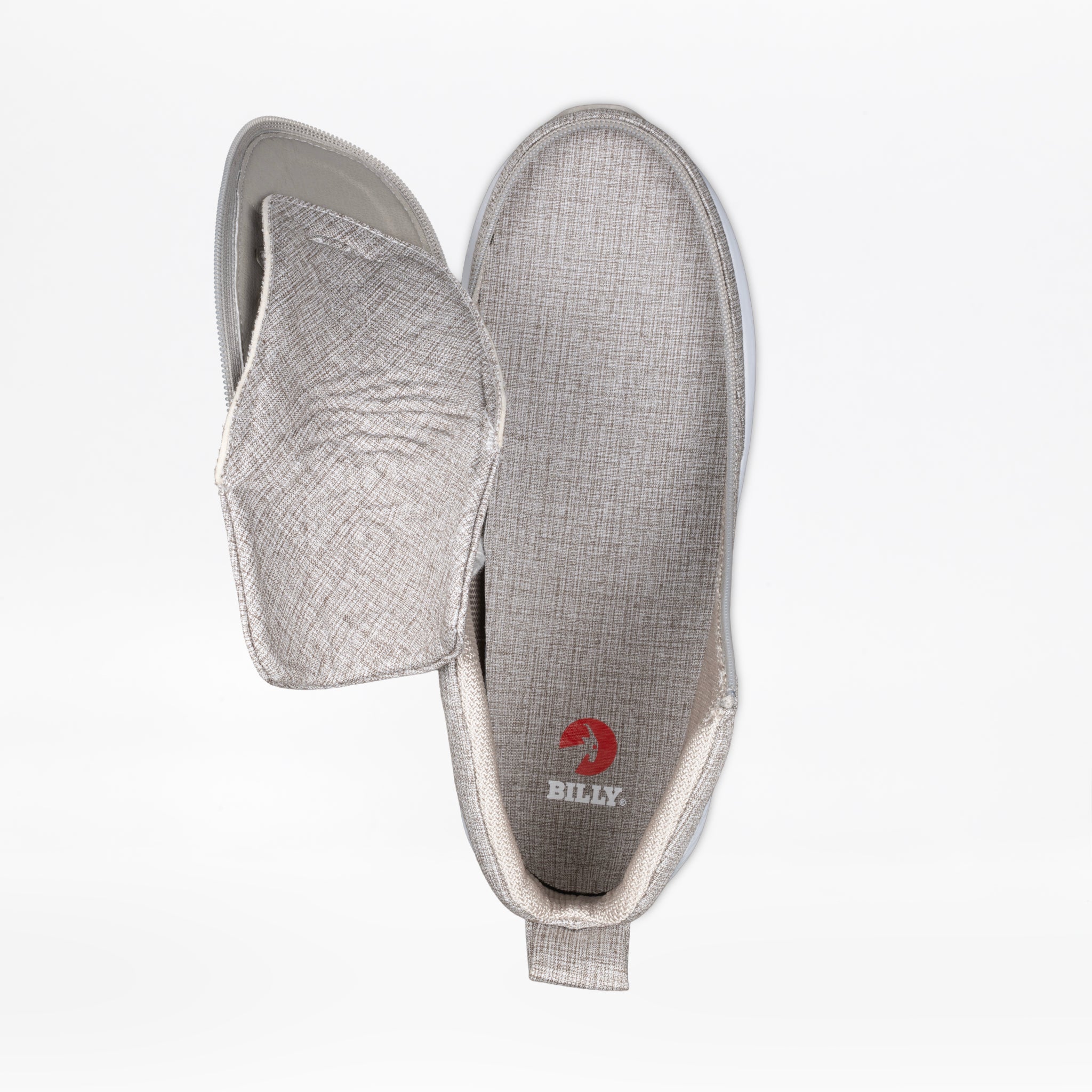 Billy Footwear (Mens) - High Top Grey Jersey Billy Goat Classic Canvas Shoes