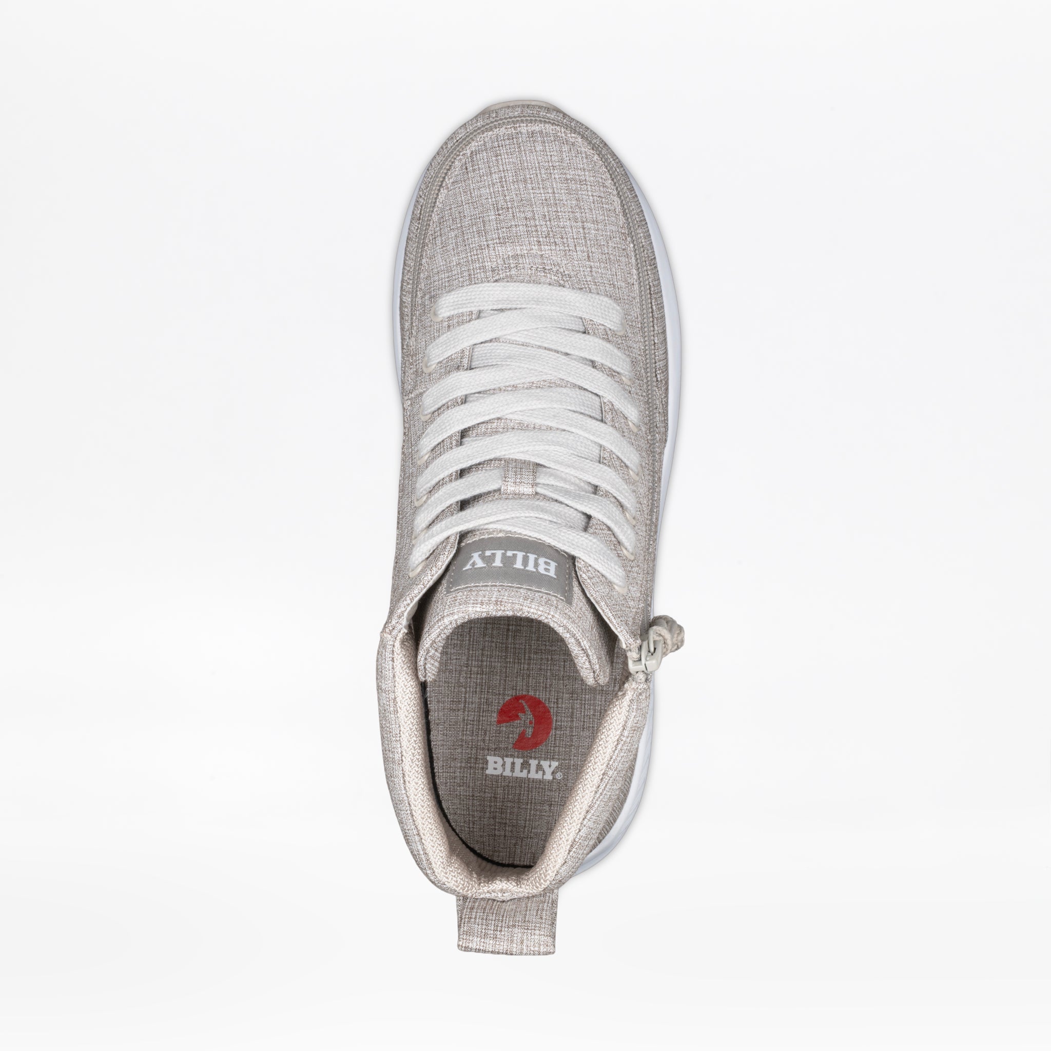 Billy Footwear (Mens) - High Top Grey Jersey Billy Goat Classic Canvas Shoes