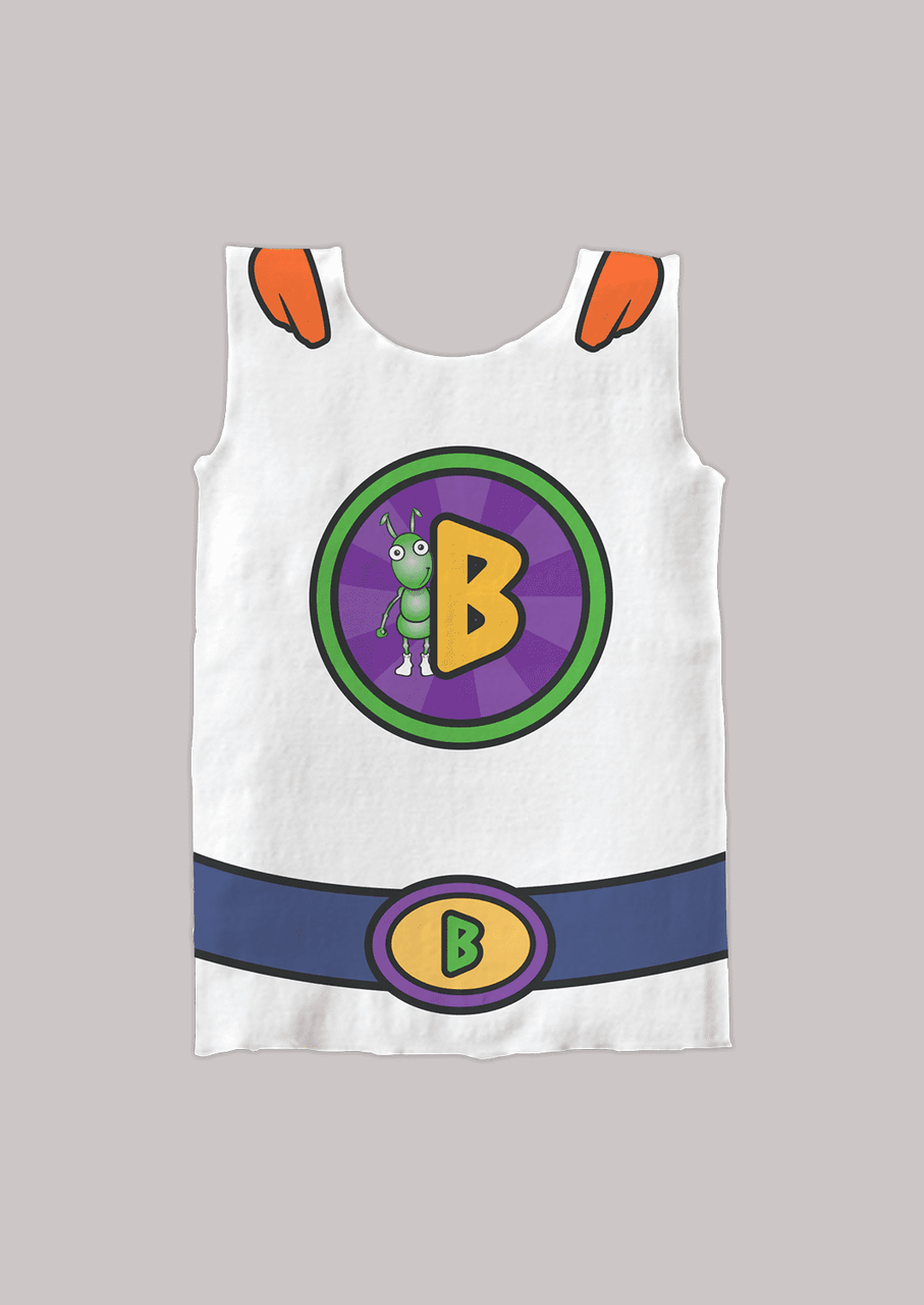 SmartKnitKIDS - Seamless Compresso-T- BUGSLEY SUPERHERO CLEARANCE