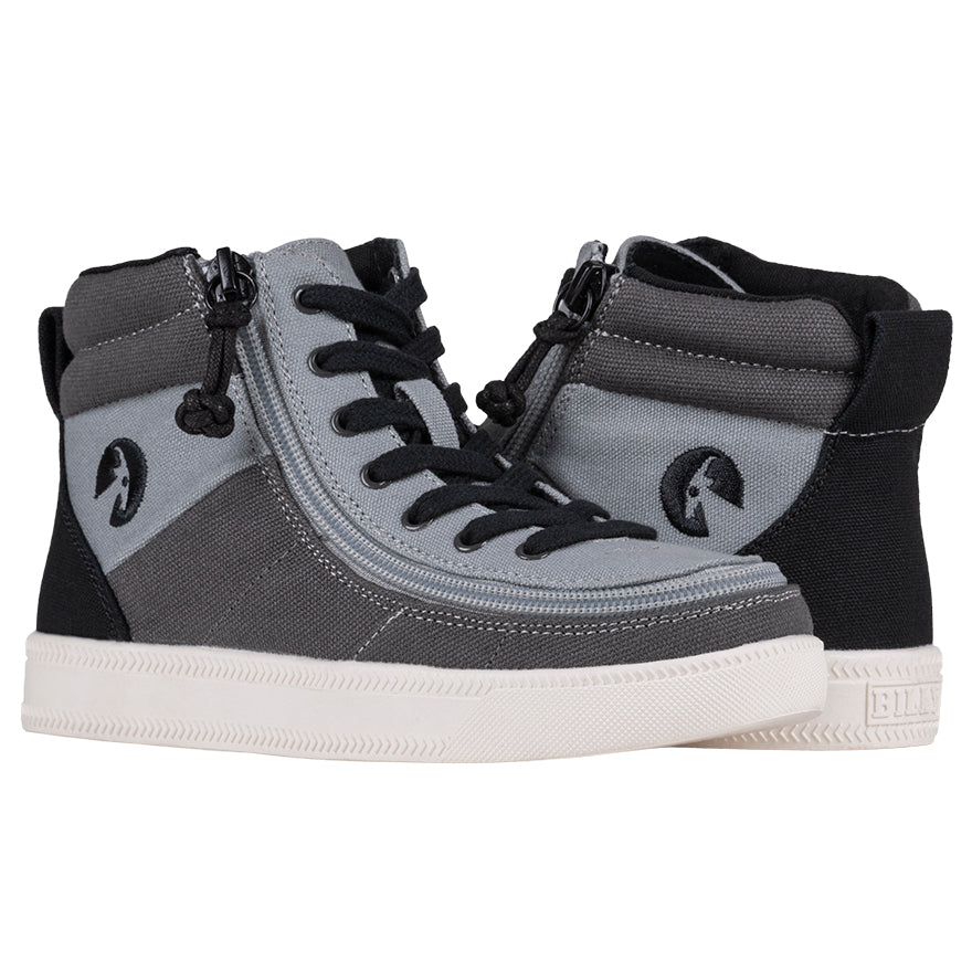 Billy Footwear (Kids) - Street Canvas Grey Colour Block