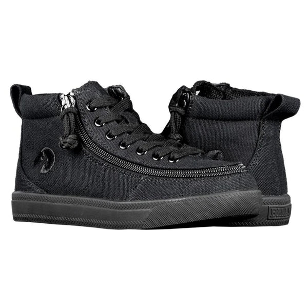 Billy Footwear (Kids) DR II Fit - High Top DR II Black Canvas Shoes
