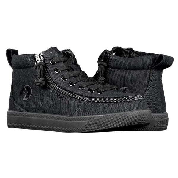 Black canvas high top shoes hotsell